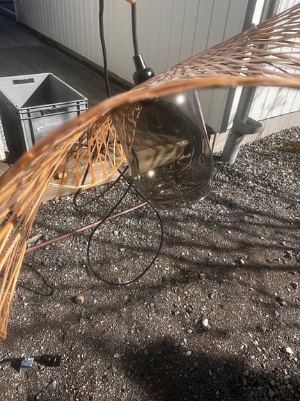 Lamskärm med sladd för utomhusbruk