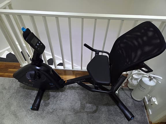 Motionscykel med sittdel