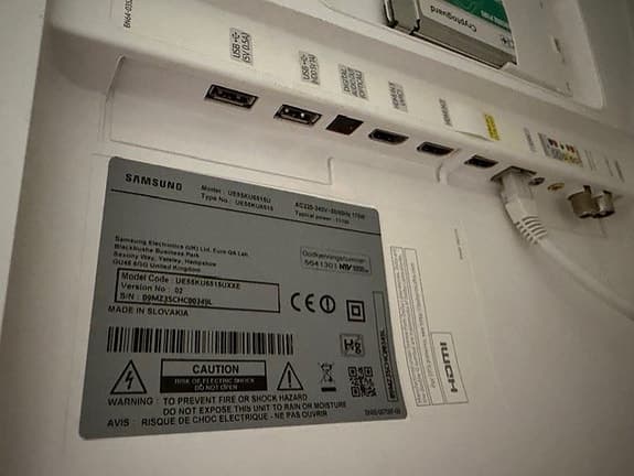 Samsung Curved 55" 4k UHD Smart TV, vit färg!