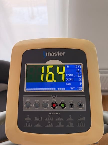 Master motionscykel träningscykel grå