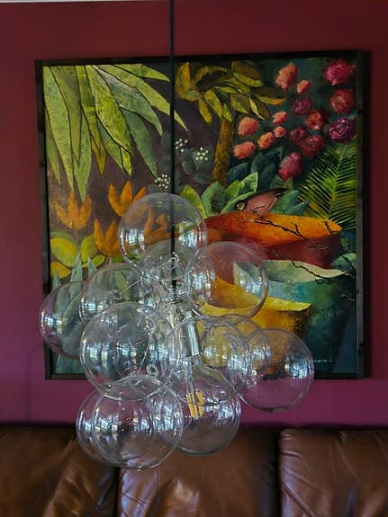 Taklampa med klotformade glaskulor House Doctor