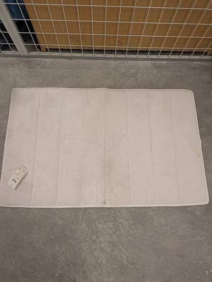 Memory foam badrumsmatta, vit, ny