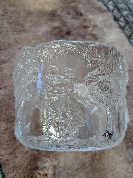 KJELL ENGMAN. SKÅL, glas, "Sverigeskålen", Kosta Boda.