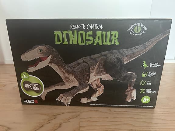 Radiostyrd dinosaur med ljus & ljud
