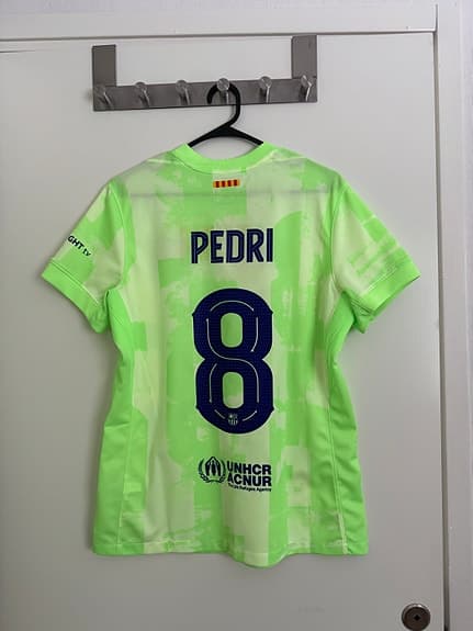 Nike FC Barcelona Pedri Fotbollströja Grön M women