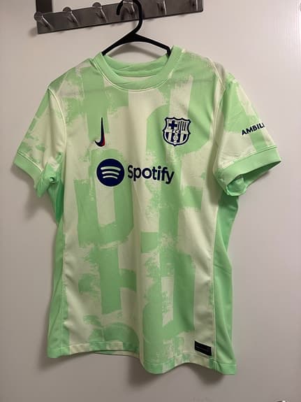 Nike FC Barcelona Pedri Fotbollströja Grön M women