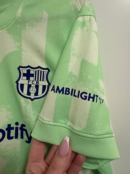 Nike FC Barcelona Pedri Fotbollströja Grön M women