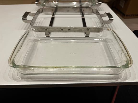 PYREX ugnsformar med ställning