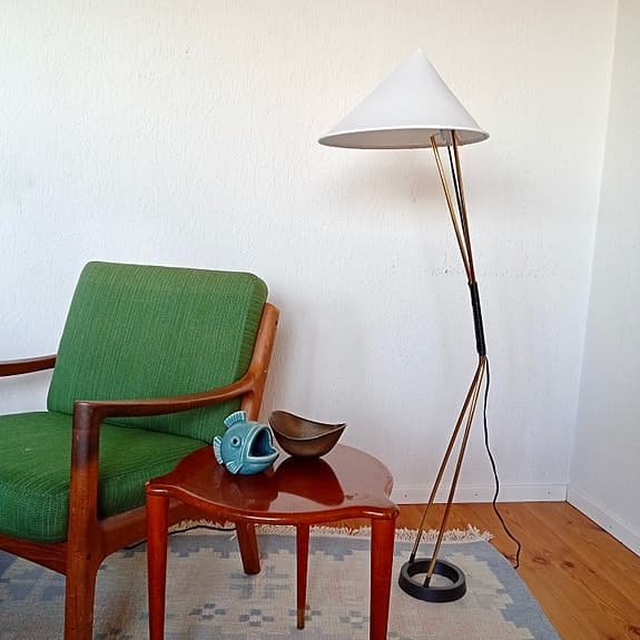 Vintage Golvlampa - 40 50 60 Tal Retro Design