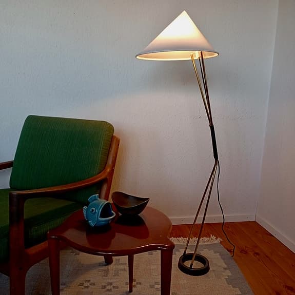 Vintage Golvlampa - 40 50 60 Tal Retro Design