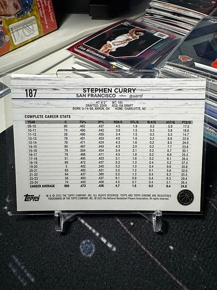 Topps Stephen Curry Basketkort San Francisco Prizm Refractor
