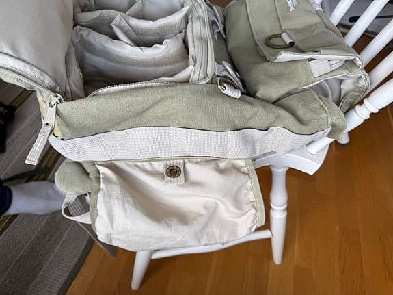 National Geographic Kameraryggsäck grön och beige canvas