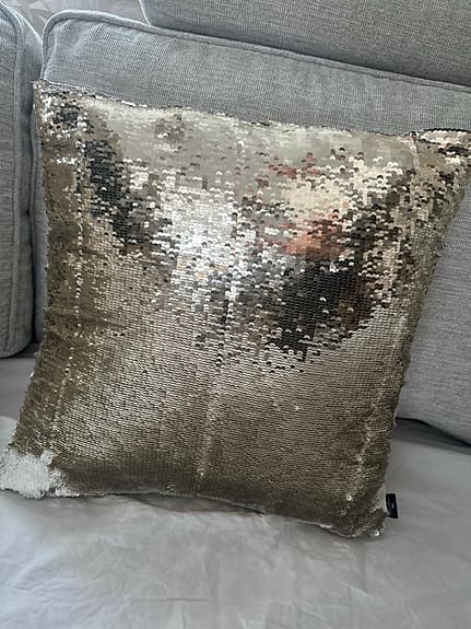 Prydnads kuddar paljetter