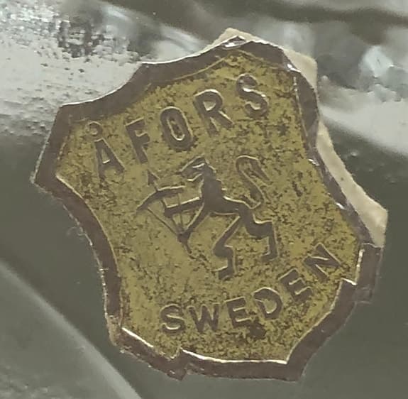 1 par Massiva Ljusstakar, Åfors Glasbruk