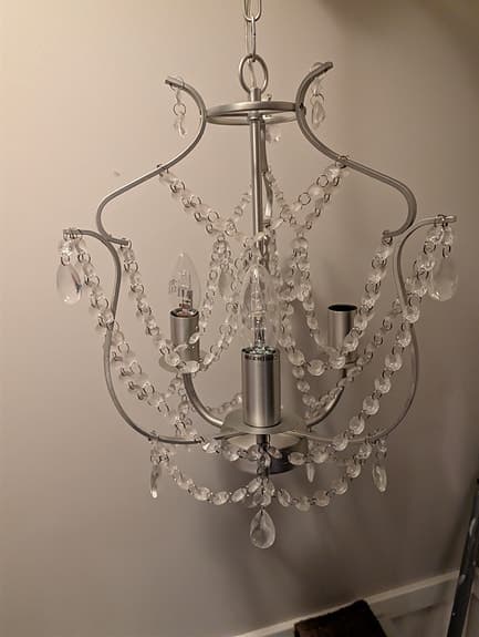 Ikea kristaller taklampa