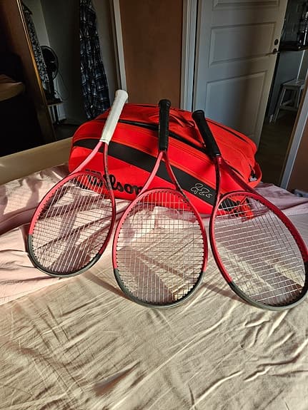 Wilson Clash V2 Pro Tennisracketar med väska röd