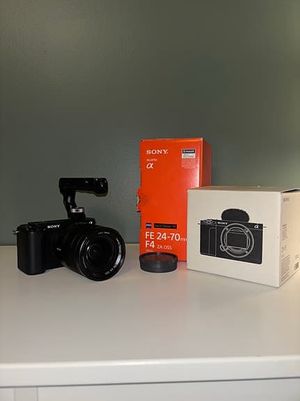 Sony ZV-E1 + Zeiss 24–70 f/4 | Komplett kit + Sony-service till 2027