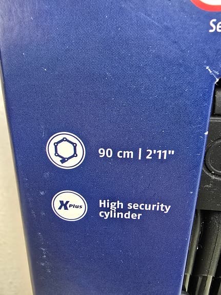 Abus Bordo Granit 6500K Vikbart 90cm lång cykelås  NYTT