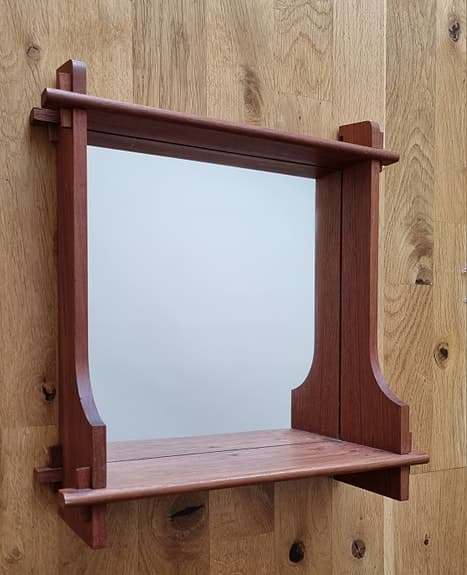 Äldre spegel / spegelhylla från NK / Nordiska Kompaniet