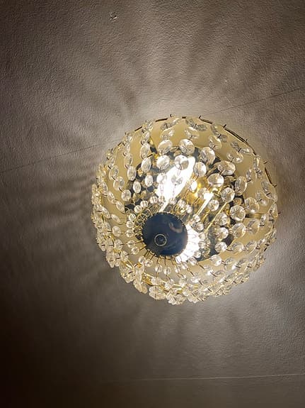 Markslöjd Saxholm Kristallplafond Guld