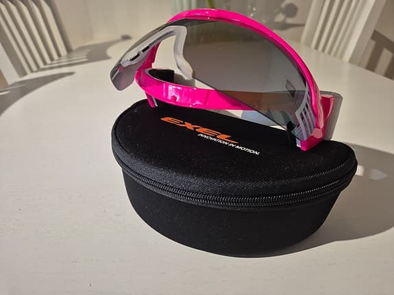 Exel sportglasögon rosa med spegellins