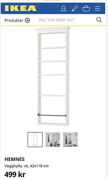 Hemnes vägghylla badrum (har utgått)