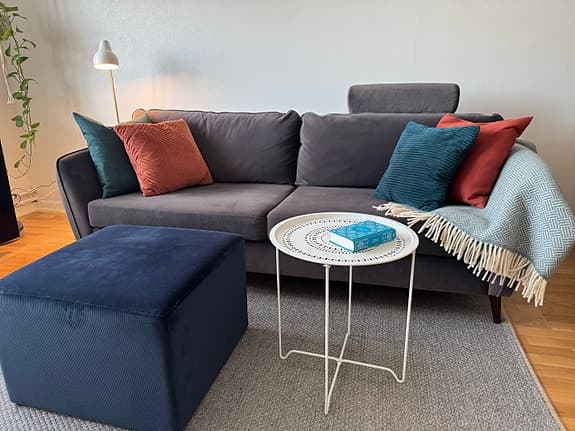 Mio county soffa antracitgrå i fint skick