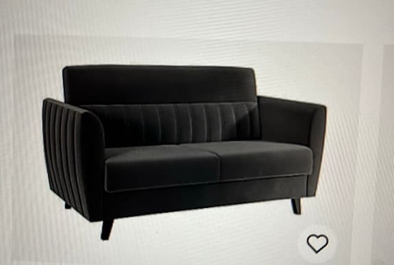 3-sitts bäddsoffa grå velour med 3 st 50x50cm kuddar