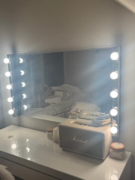 IKEA spegel med belysning 85x50 cm