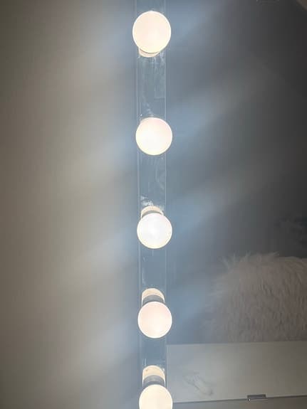 IKEA spegel med belysning 85x50 cm