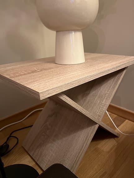 Sidobord trä ljus träfärg