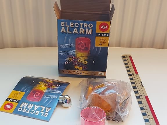 Alga Science Electro Alarm byggset pedagogisk elektronik lärleksak 8+