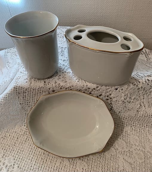 Badrumstillbehör set