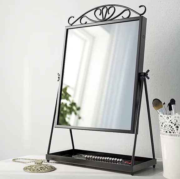 Helt ny spegel med bricka Karmsund Ikea,  i förpackning.