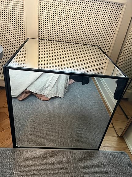 Soffbord i spegelglas