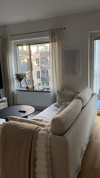 Beige soffa