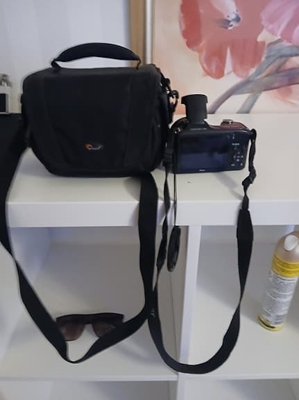 Nikon digitalkamera svart med kameraväska