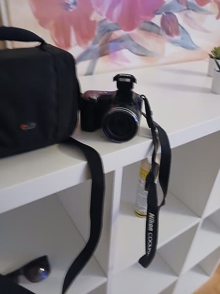 Nikon digitalkamera svart med kameraväska