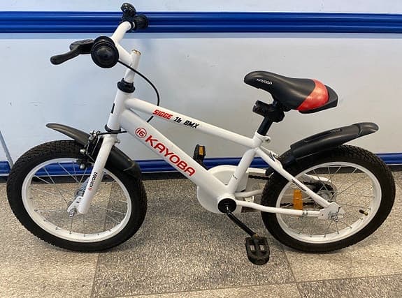 Kayoba Siege barncykel 16" vit