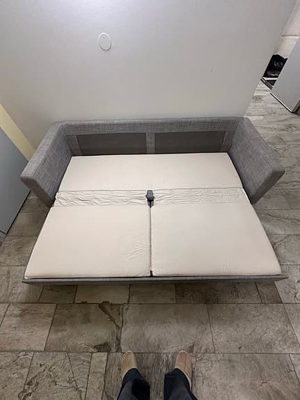 IKEA Karlstad 3-Sits Bäddsoffa Ljus Grå Nytvättad Kuddfodral Gratis Hemleverans