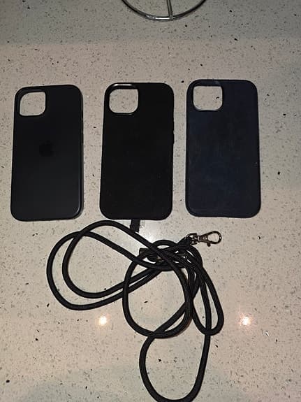 iPhone 15 Skal Cover Silicone Alcantara