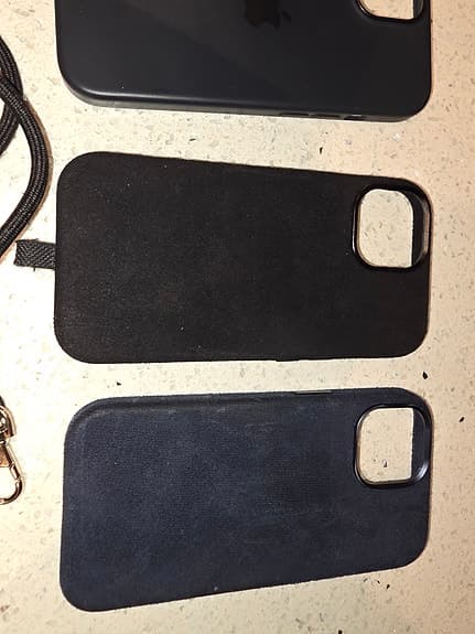 iPhone 15 Skal Cover Silicone Alcantara