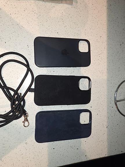 iPhone 15 Skal Cover Silicone Alcantara