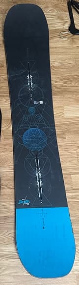 Burton Custom Flying V snowboard 162 cm svart blå