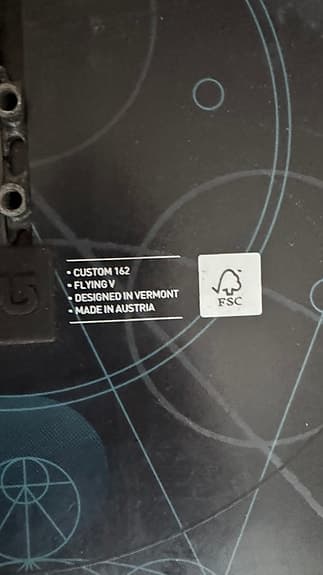 Burton Custom Flying V snowboard 162 cm svart blå