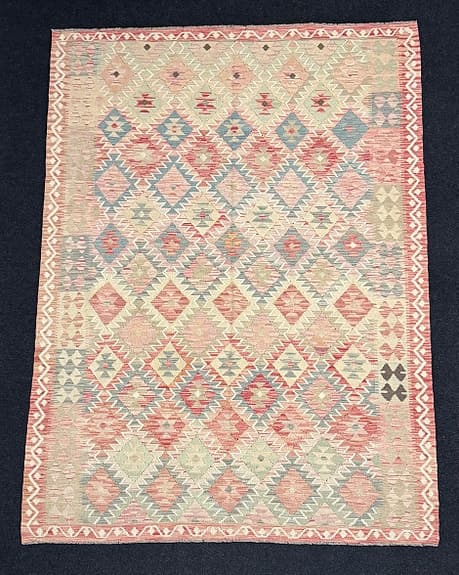 Äkta handvävd ull kelimmatta - 290 x 210 cm