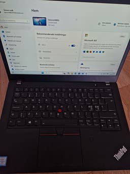 Lenovo ThinkPad T480s touchskärm win 11 pro