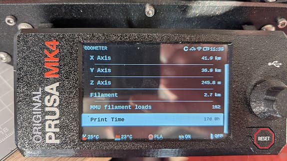 Prusa MK4 3D-skrivare inkl. MMU3 / flerfärgsutskrifter