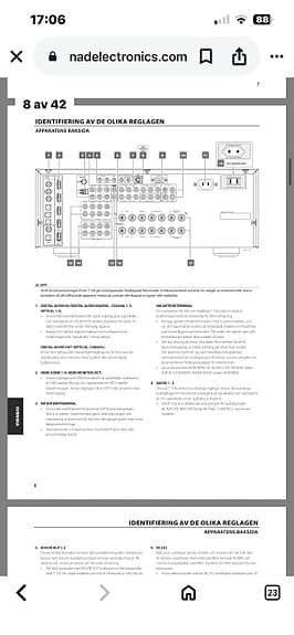 Nad T758 hemmabioreceiver svart mint condition