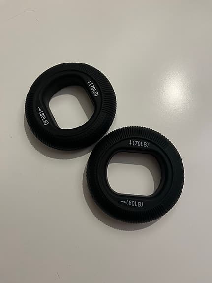 Oanvända grepptränare